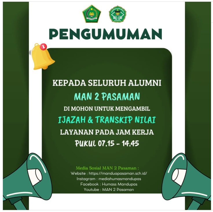 pengumuman pengambilan ijazah